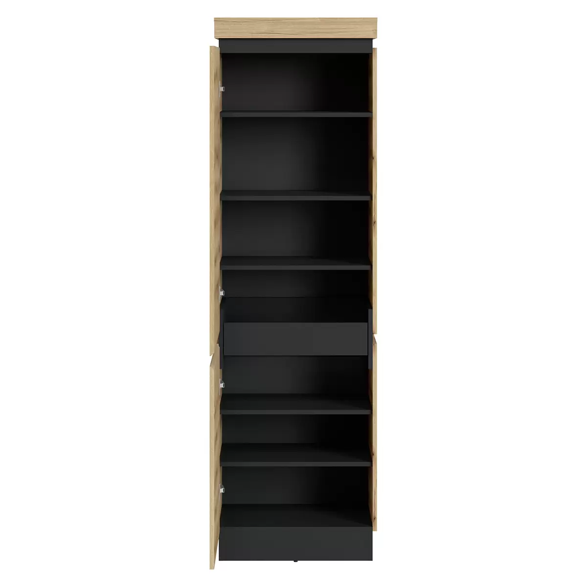 Schrank 1T Corte Eiche,grau
