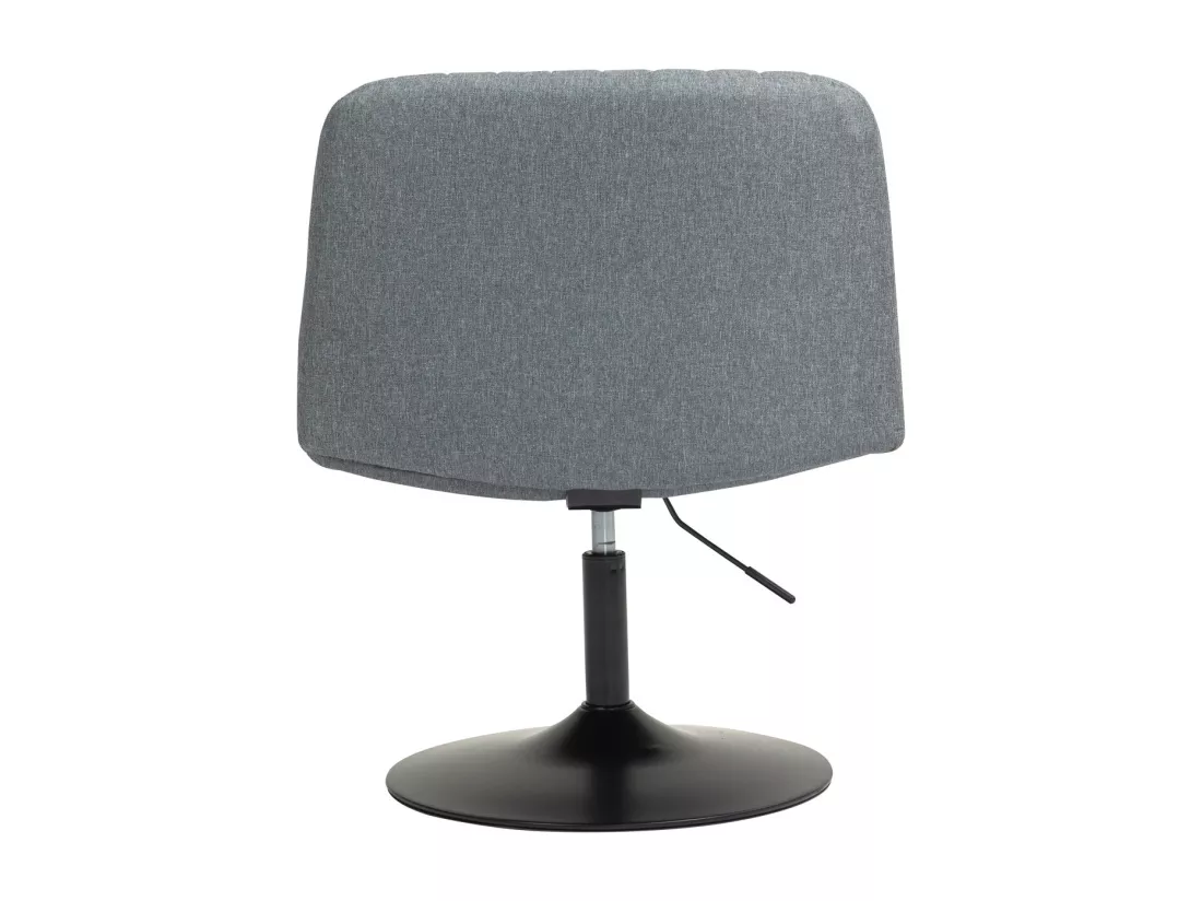 chaise longue EMILY chaise de relaxation réglable en hauteur rotative à 360° gris