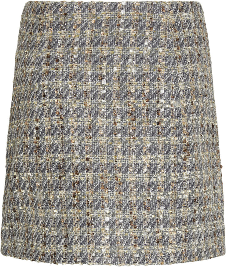 YAS YASSIRAZ HMW SHORT SKIRT Silver bullet