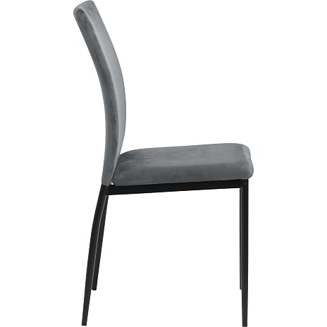 Demina spisebordsstol - mørkegrå velour