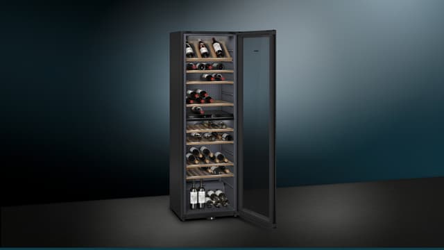 Siemens Vinopbevaring KW36KATGA (sort)