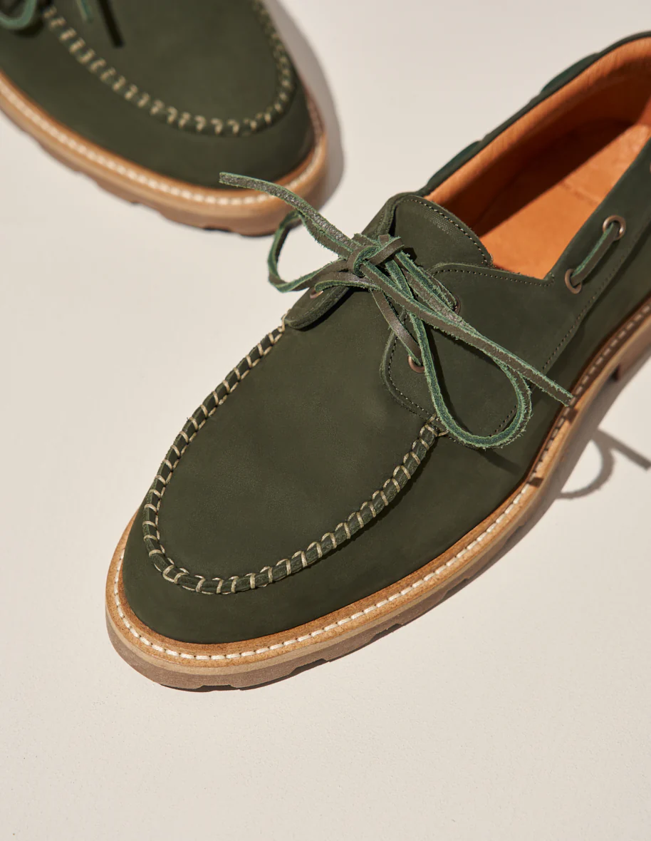 Chaussures Bateau Benoit - Nubuck kaki