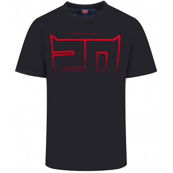 Fabio Quartararo - T-shirt Flock 20 Noir / Rouge