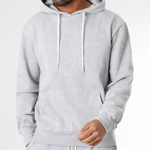 Ensemble Sweat Capuche Et Pantalon Jogging Cargo 1070546 Gris Chiné