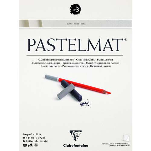 Clairefontaine PASTELMAT® Pastellblock Version 3, weiß