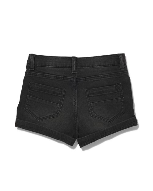 short enfant denim noir