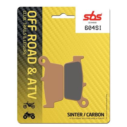 Plaquettes de freins SBS 604SI Sinter Métal Fritté Racing arrière