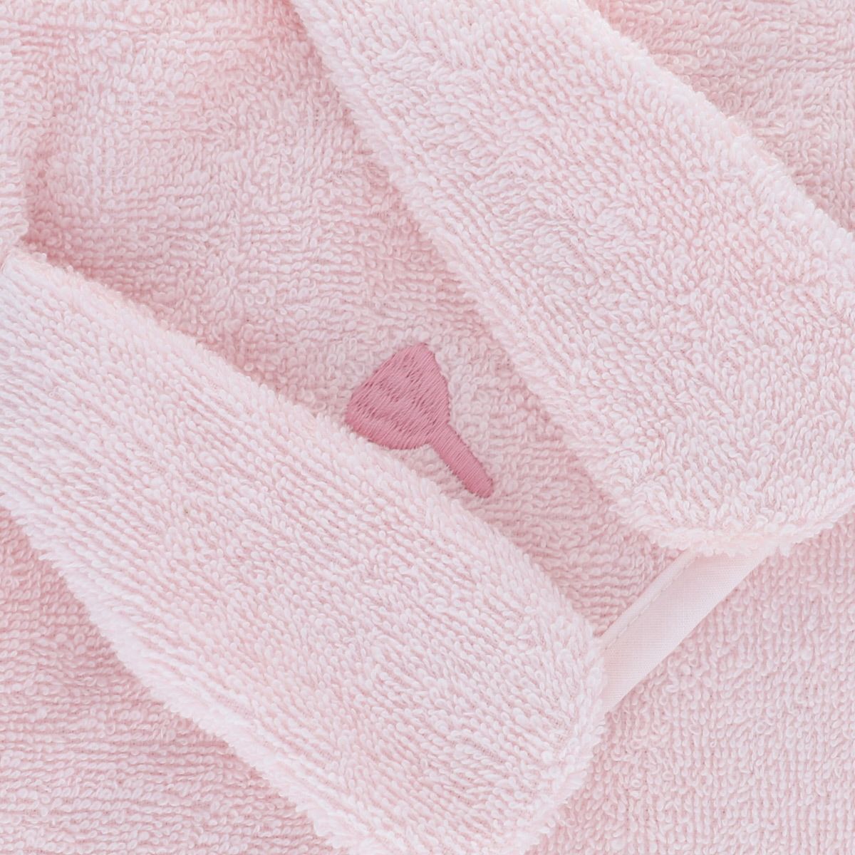Cape de bain lapin rose pâle