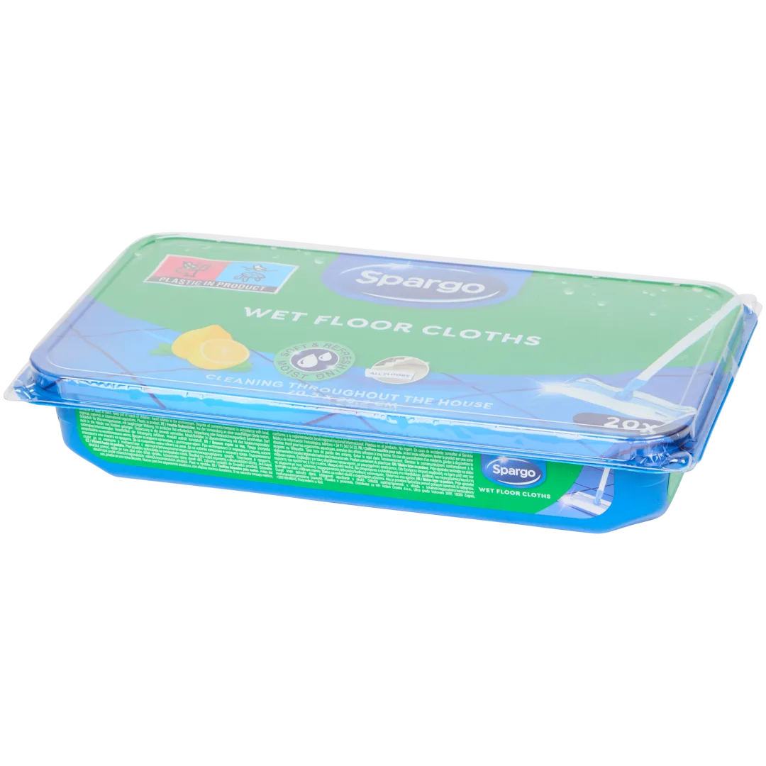 Lingettes humides pour sols Spargo