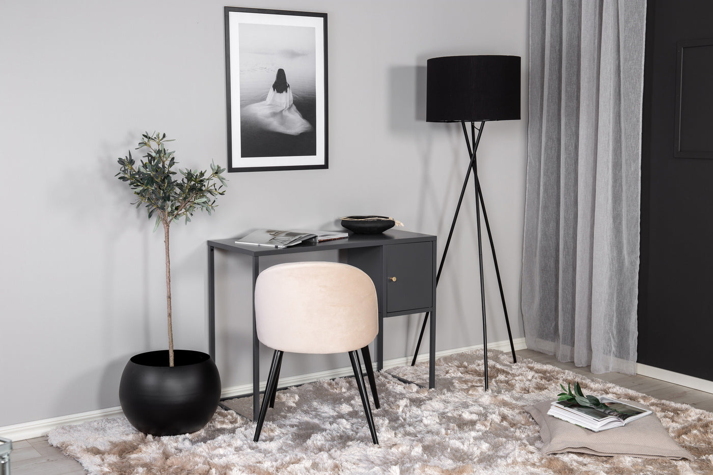FjÃ´rd - Bureau Lichtgrijs - 95x45cm - Bakal
