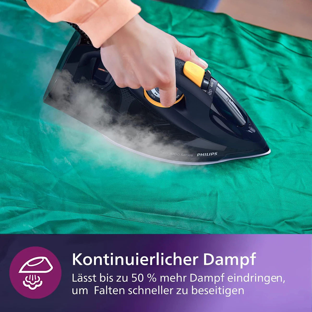 Philips DST7060/20 HV blau Dampfbügeleisen
