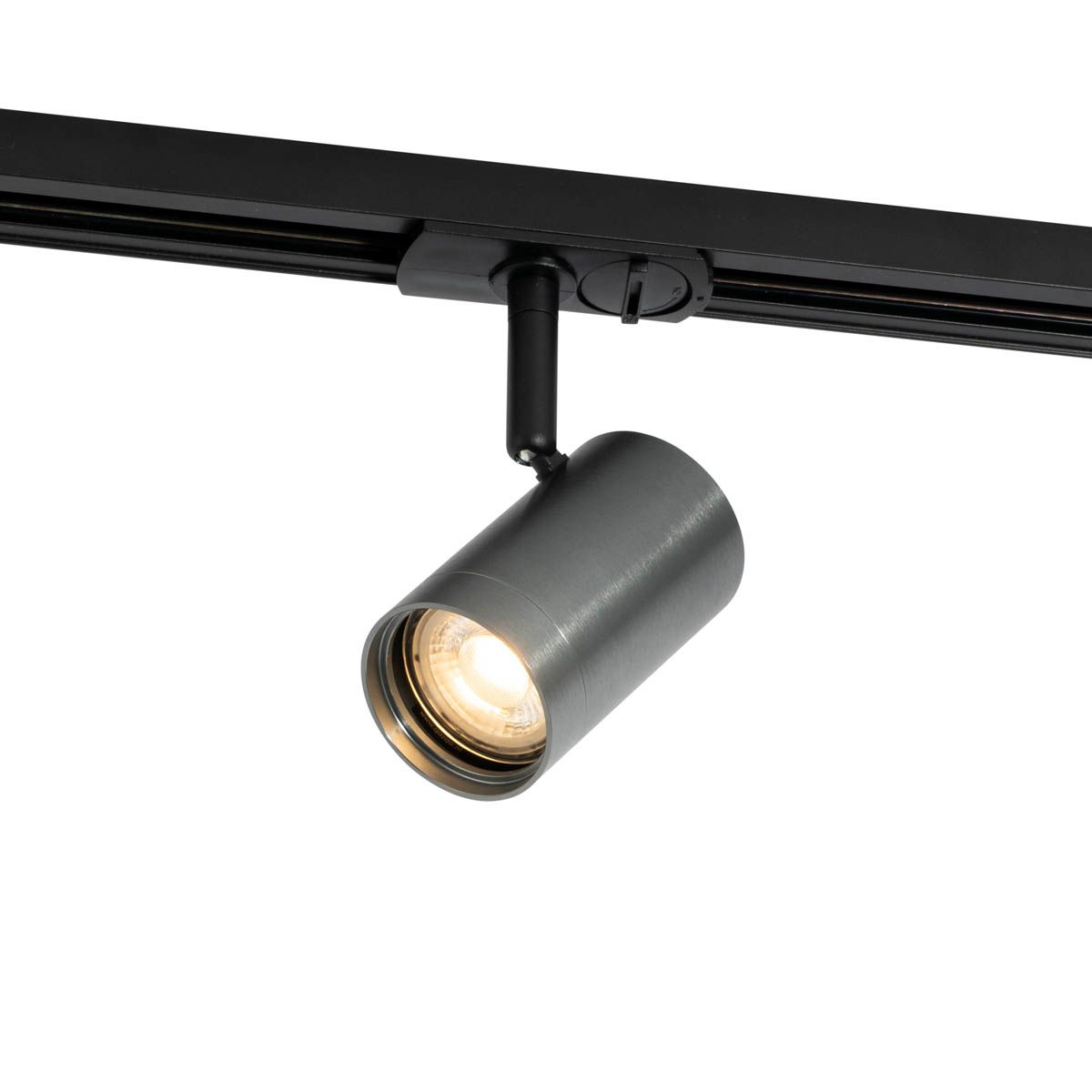 Moderne spot gunmetal voor railsysteem 1-fase  - Iconic Jeana