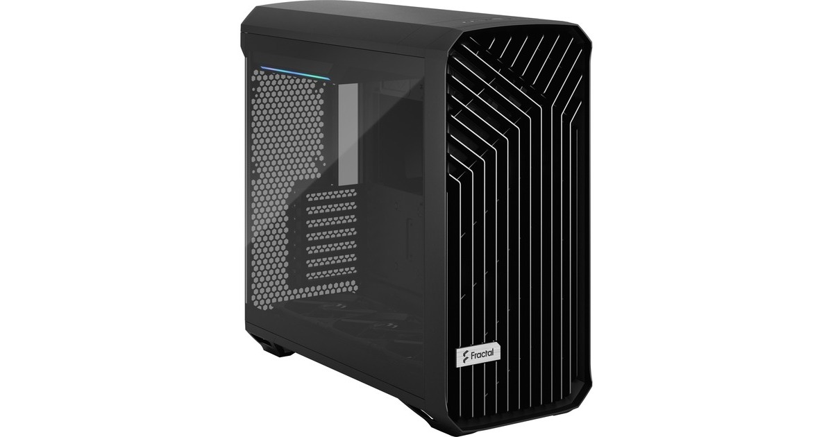 Fractal DesignTorrent Black TG Light Tint midi tower behuizing  (Zwart | 2x USB-A | 1x USB-C | Tempered Glass)