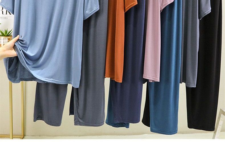 KUMI - Pyjamaset: T-shirt met korte mouwen + broek