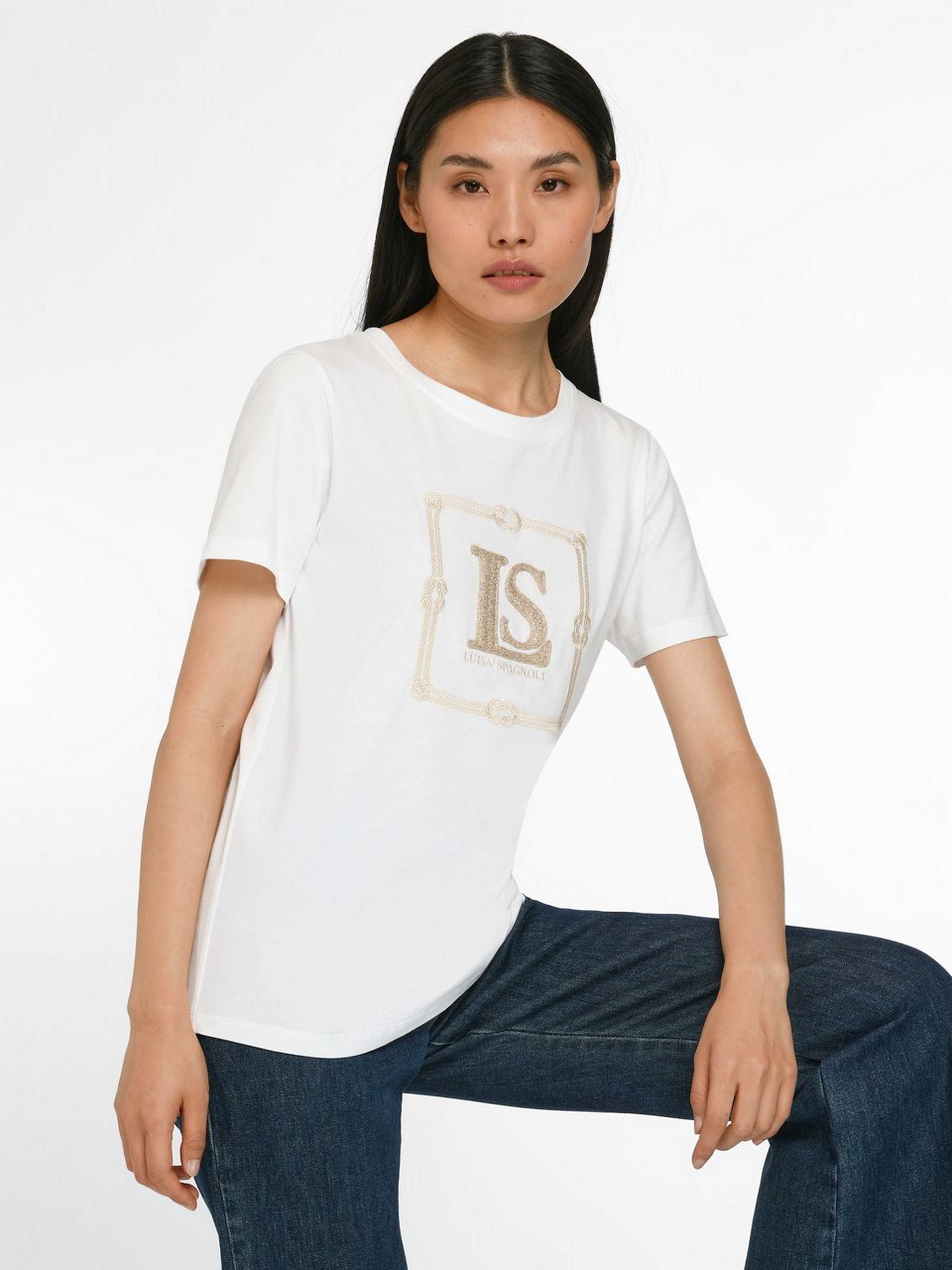 Rundhals-Shirt
