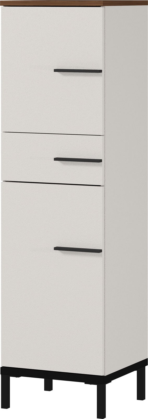 Unterschrank YONKERS 34 x 123 cm Kaschmir/ Nussbaum