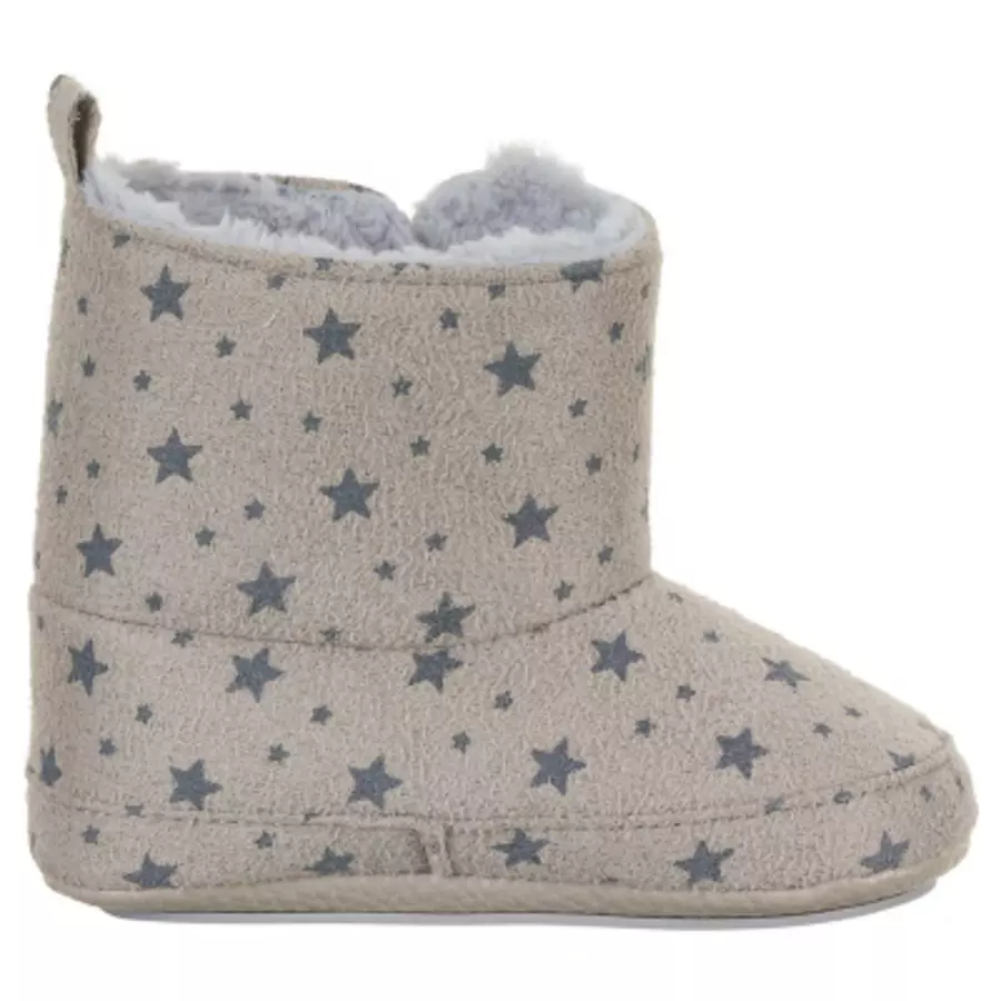 Sterntaler Baby-Stiefel Sterne hellgrau