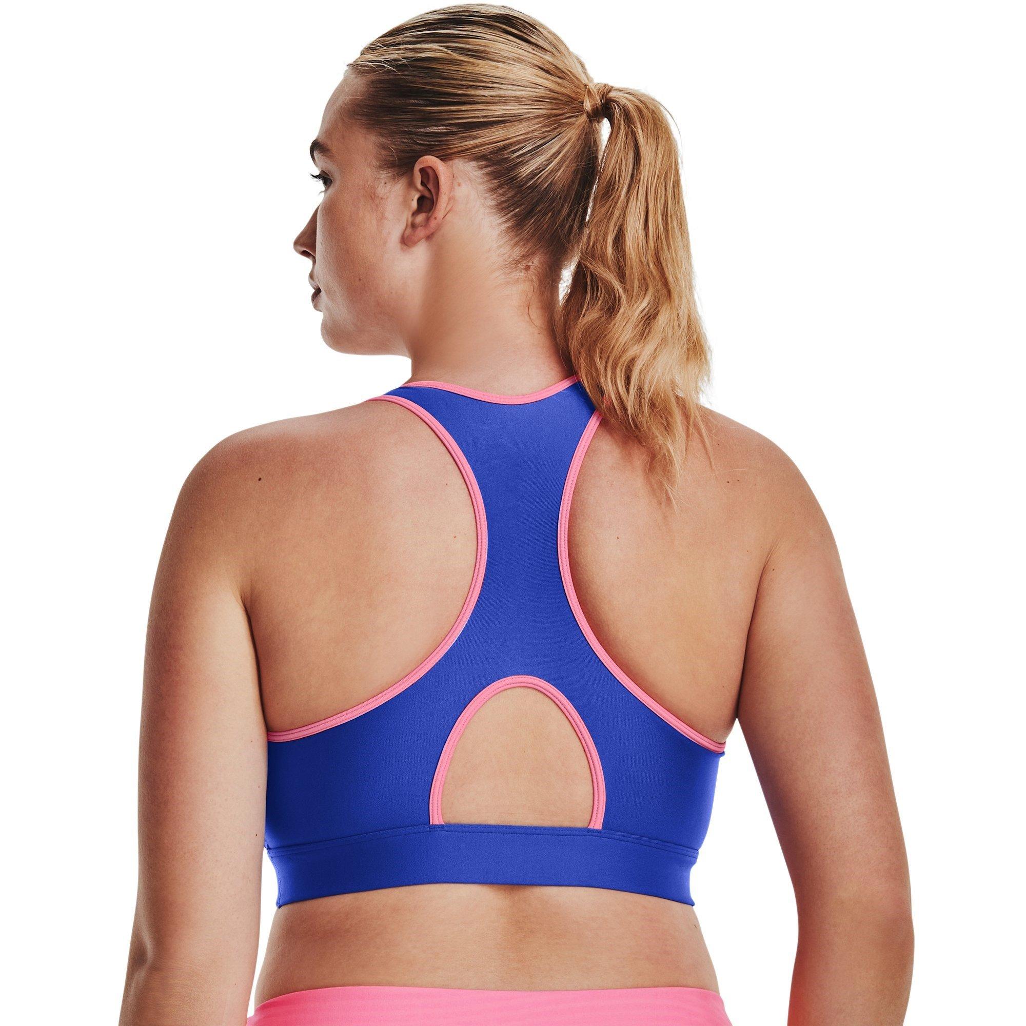Under Armour UA HeatGear Armour Mid Padless Sports Bra Womens