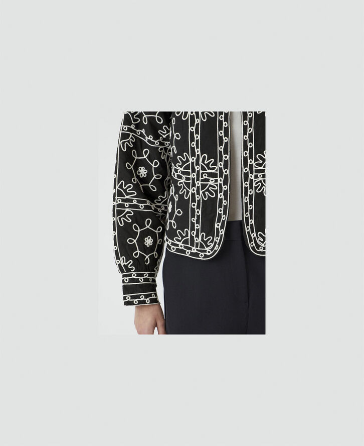 YAS YASMANILA LS QUILTED JACKET S. - D2 Sort