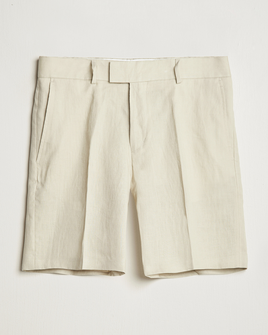 Tiger of Sweden Thiago Linen Shorts Cream Sand