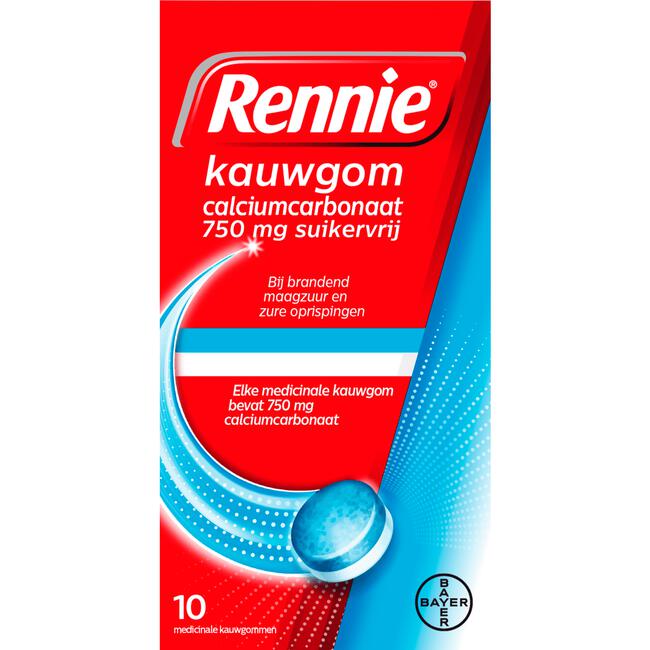 Rennie Kauwgom Suikervrij 10 stuks