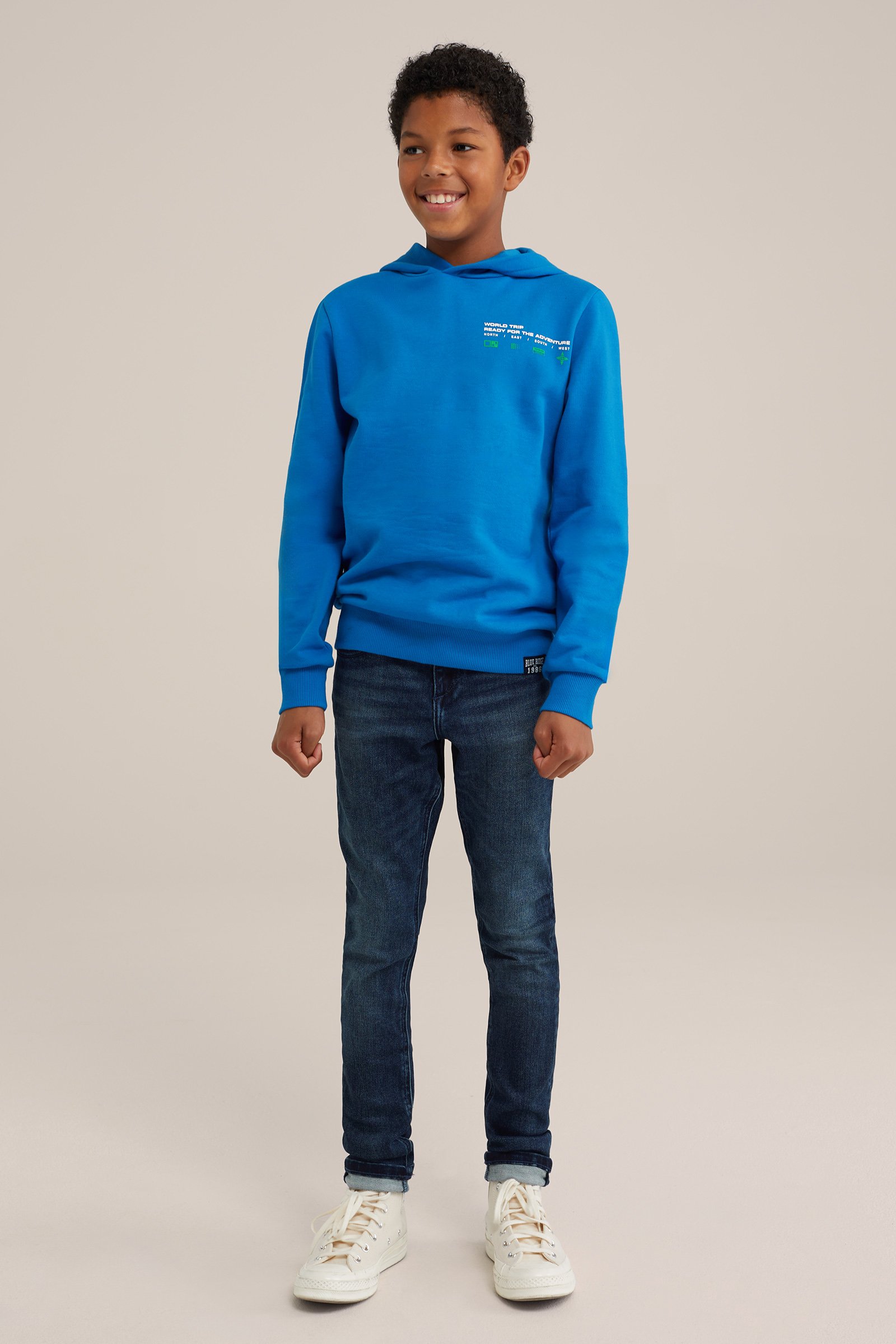 Jongens skinny fit jeans met stretch Blue Ridge Donkerblauw
