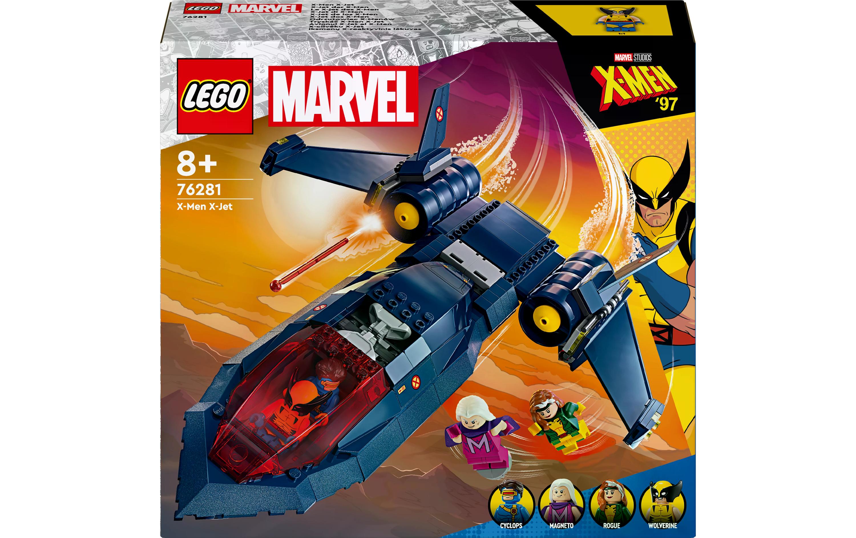 Marvel X-Jet der X-Men 76281Baubares Modell eines Spielzeugfliegers