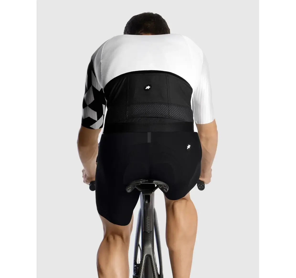 Assos Equipe RS S11 Fietsshirt Korte Mouwen Wit/Zwart Heren