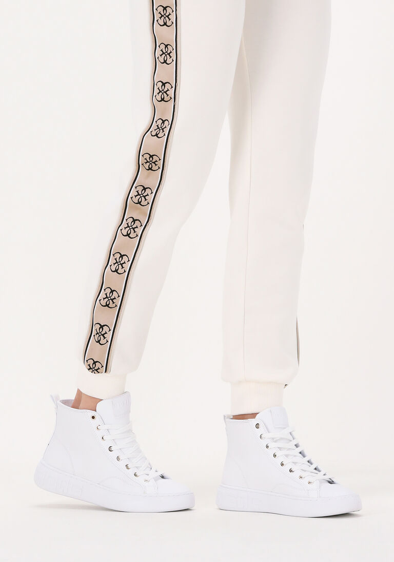 GUESS witte guess hoge sneaker invyte