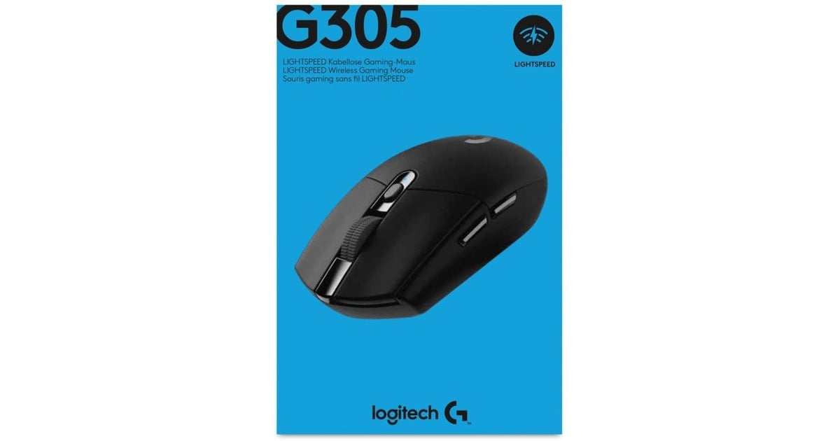 LogitechG305 LIGHTSPEED draadloze gaming muis  (Zwart, 200 - 12.000 dpi)