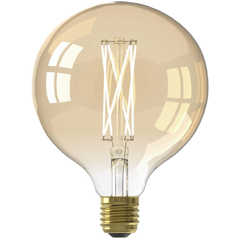 Calex LED globe - G125 - goudkleur - E27 - 4,5W - 470lm - dimbaar