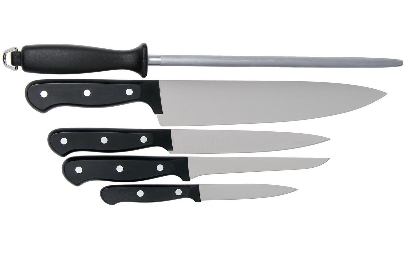 Wüsthof Gourmet 1189535602 5-delige messenset in roltasje