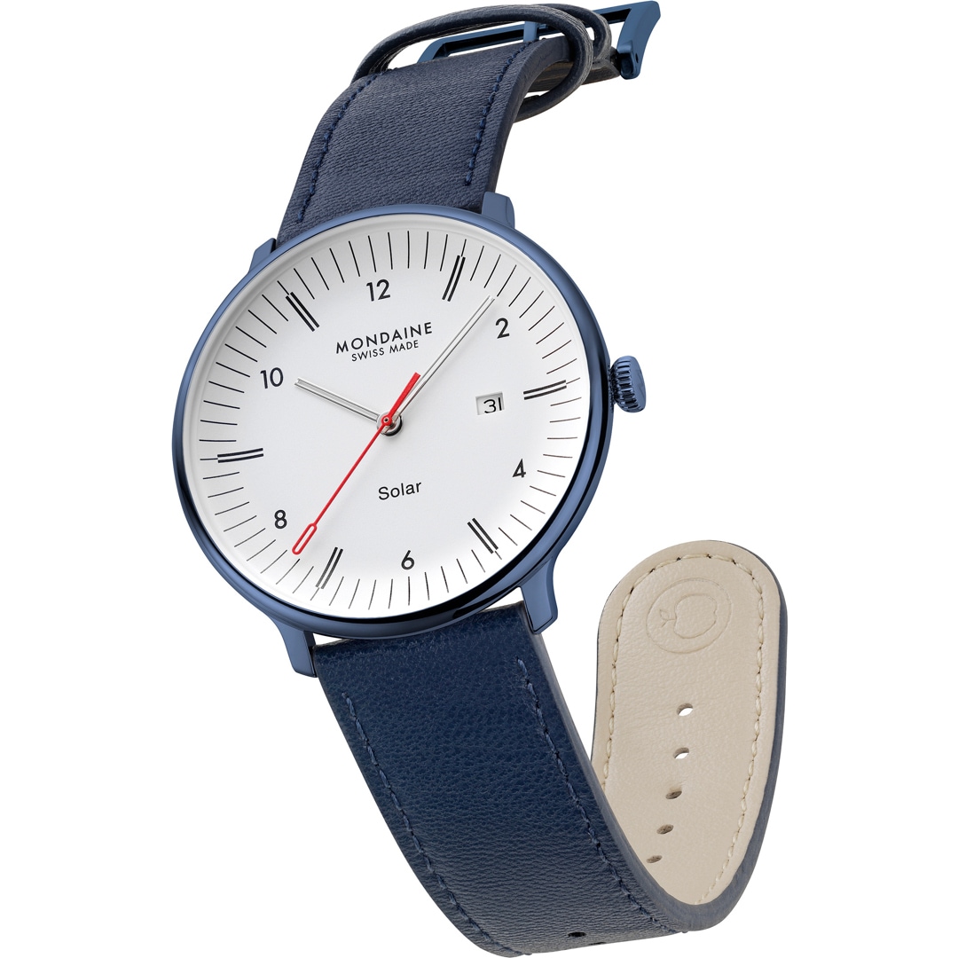 Mondaine Doppio Solar Blau Ø 41