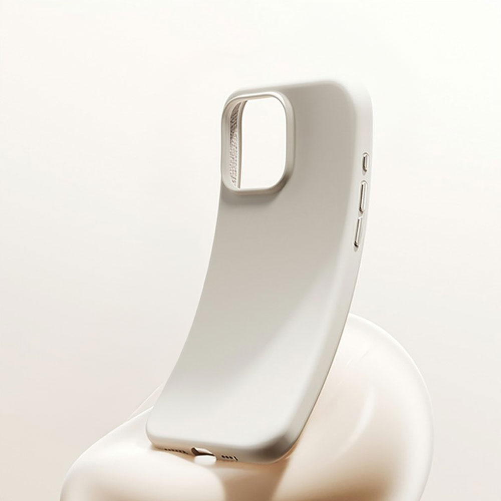 iPhone 16 Pro Max MagSafe Silikon Case Hülle - Beige