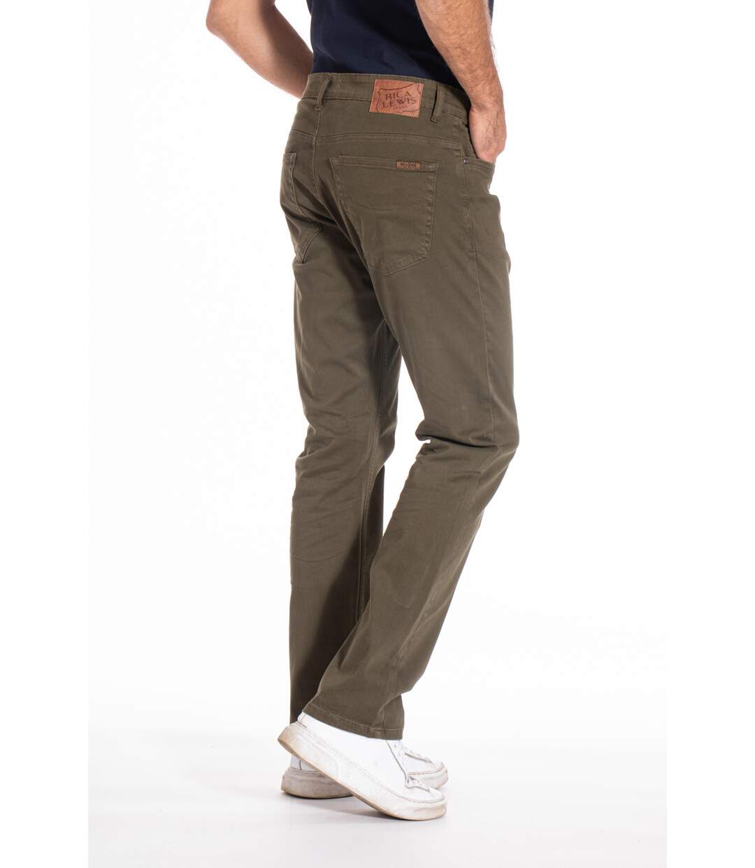 Jeans RL70 coupe droite confort stretch WES MARRON