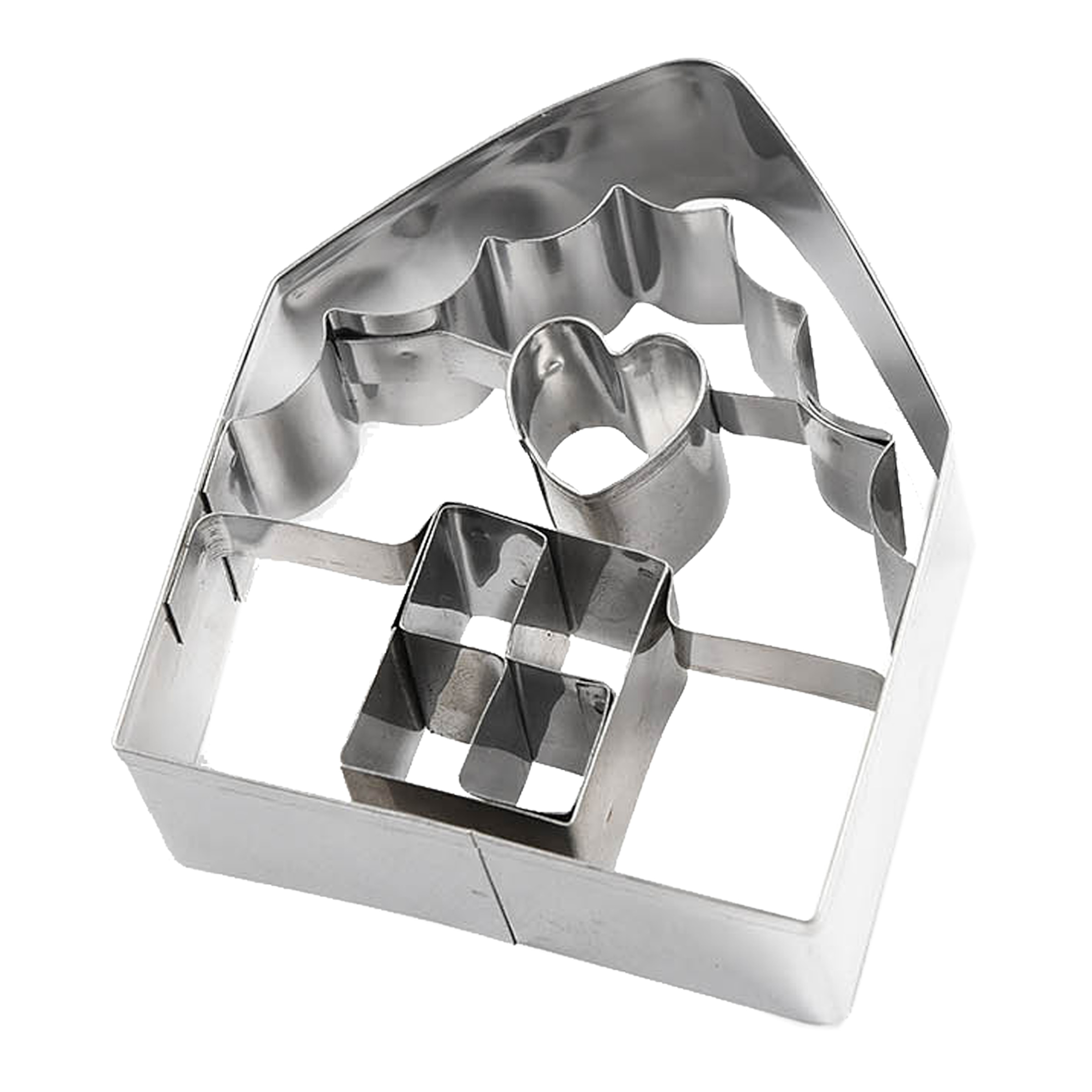 silber, L 6,5 x B 5,5 x H 2,5 cm