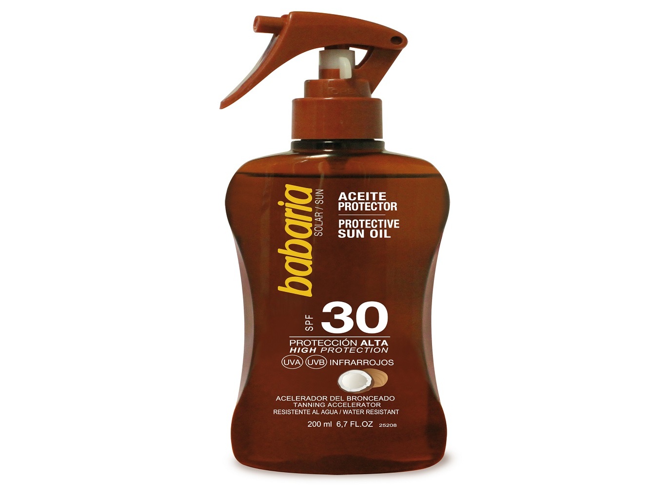 ÓLEO BABARIA PROTECTOR CÔCO FPS30 200ML