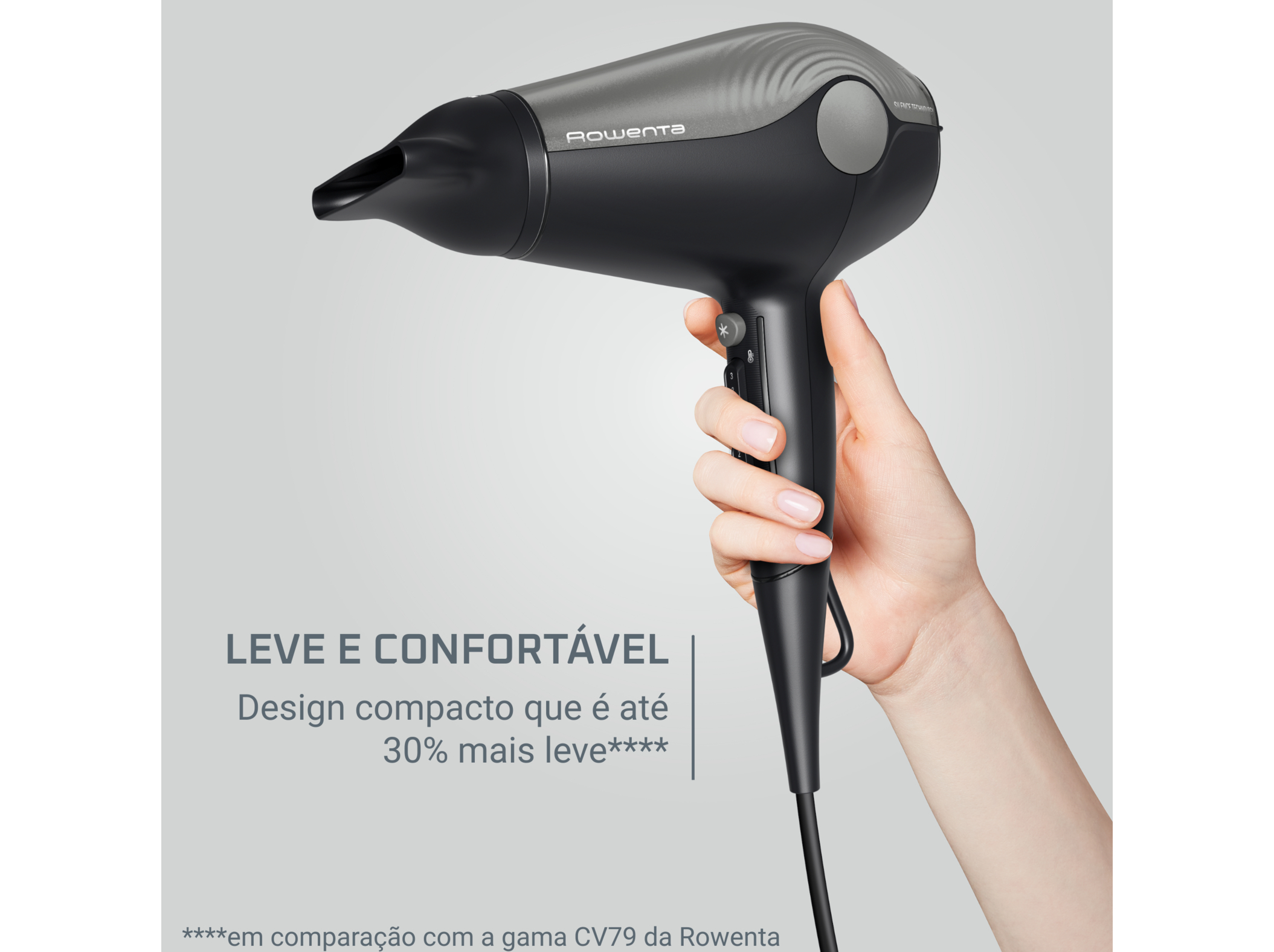 SECADOR DE CABELO CV6430F0 E MODELADOR CABELO CF322LFO ROWENTA