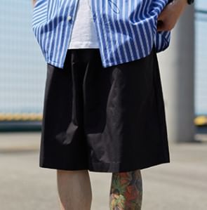 GRAYCIOUS - Effen shorts met elastische taille