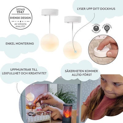 Lundby Dukkehustilbehør Rislamper 2-Pack
