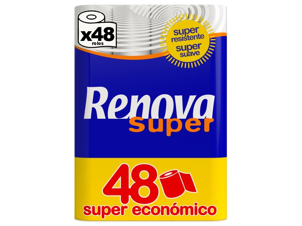 PAPEL RENOVA HIGIÉNICO SUPER 48 ROLOS