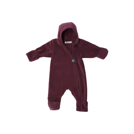 Sterntaler Overall aus Melangefleece dunkellila, 86