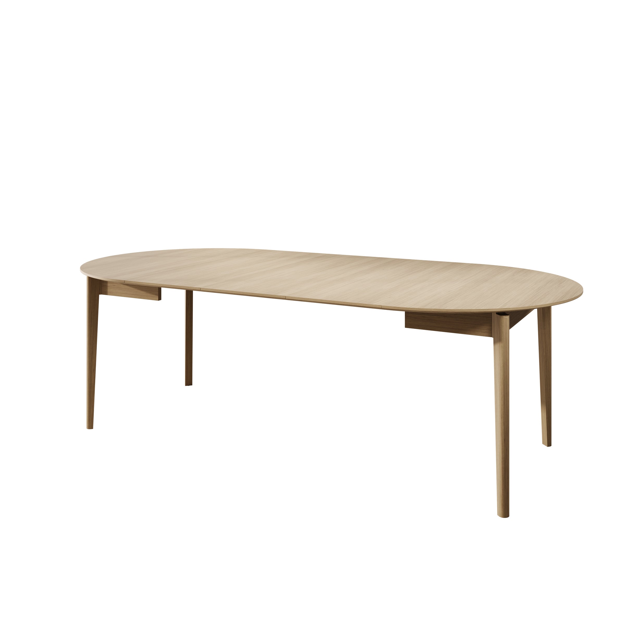 Portino - Eetkamertafel - Licht eiken - 120-240x120x77 cm