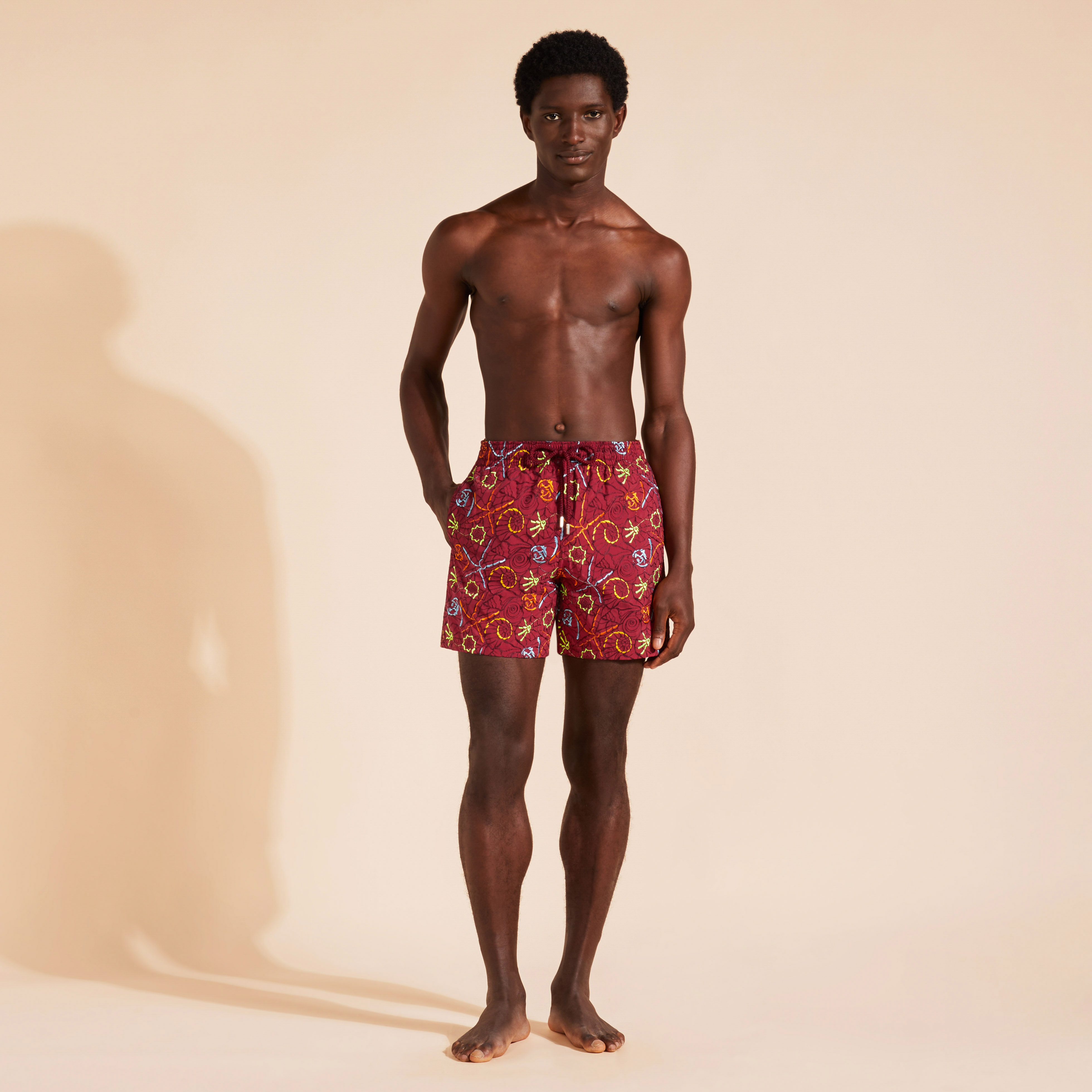 Maillot de Bain Homme Brodé Noumea Sea