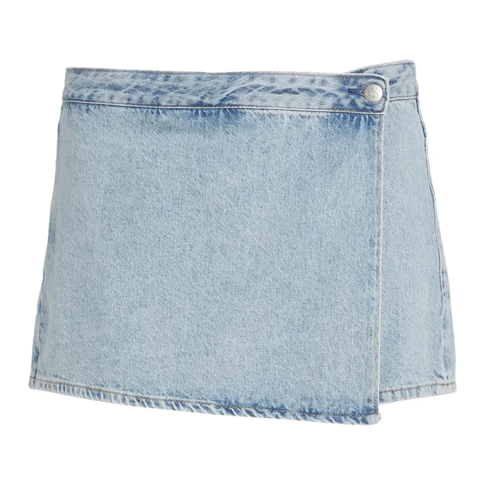 Calvin Klein Denim Wrap Skort Dames