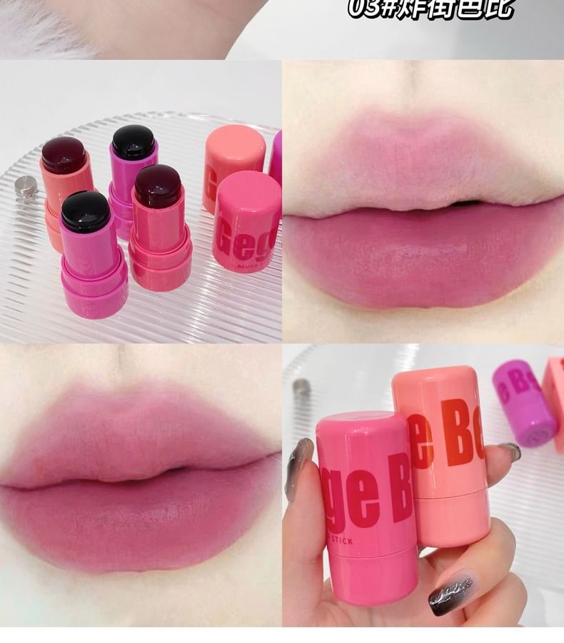 Gege Bear - 2 in 1 Cheek Blush Stick - 4 kleuren