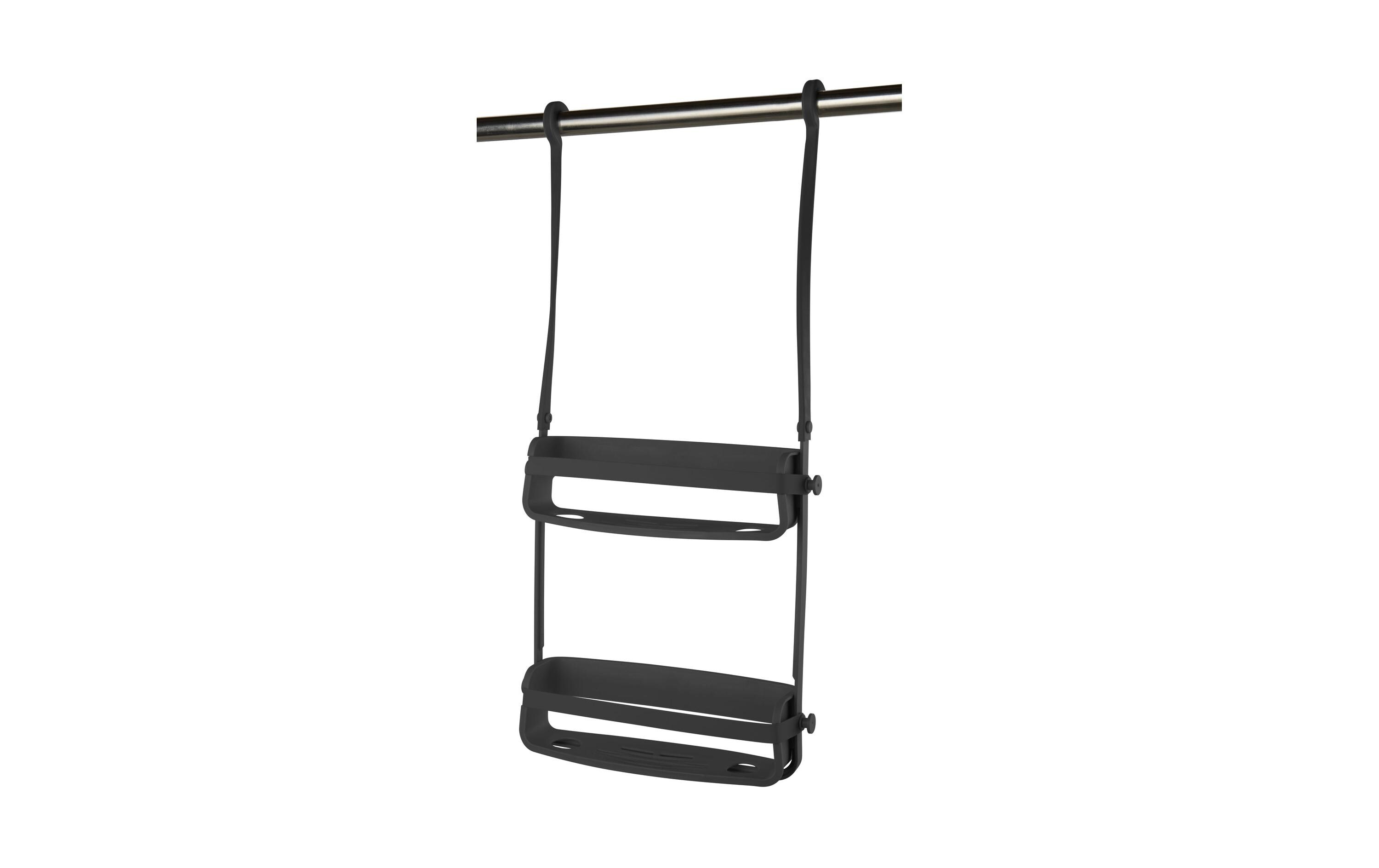 Bad-Utensilienhalter Flex 65 cm, SchwarzDuschablage