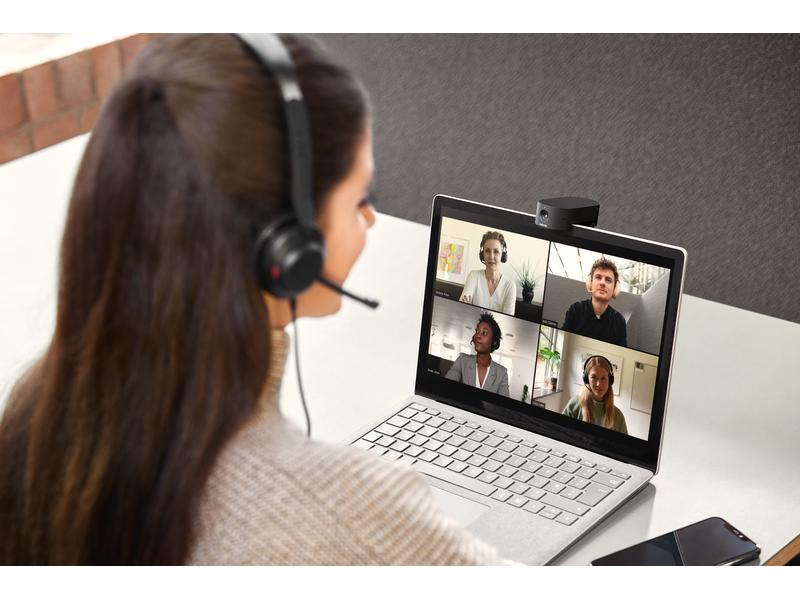 Jabra PanaCast 20 USB Webcam 4K 30 fps Entwickelt für persönliche KI-gestützte Videokonferenzen