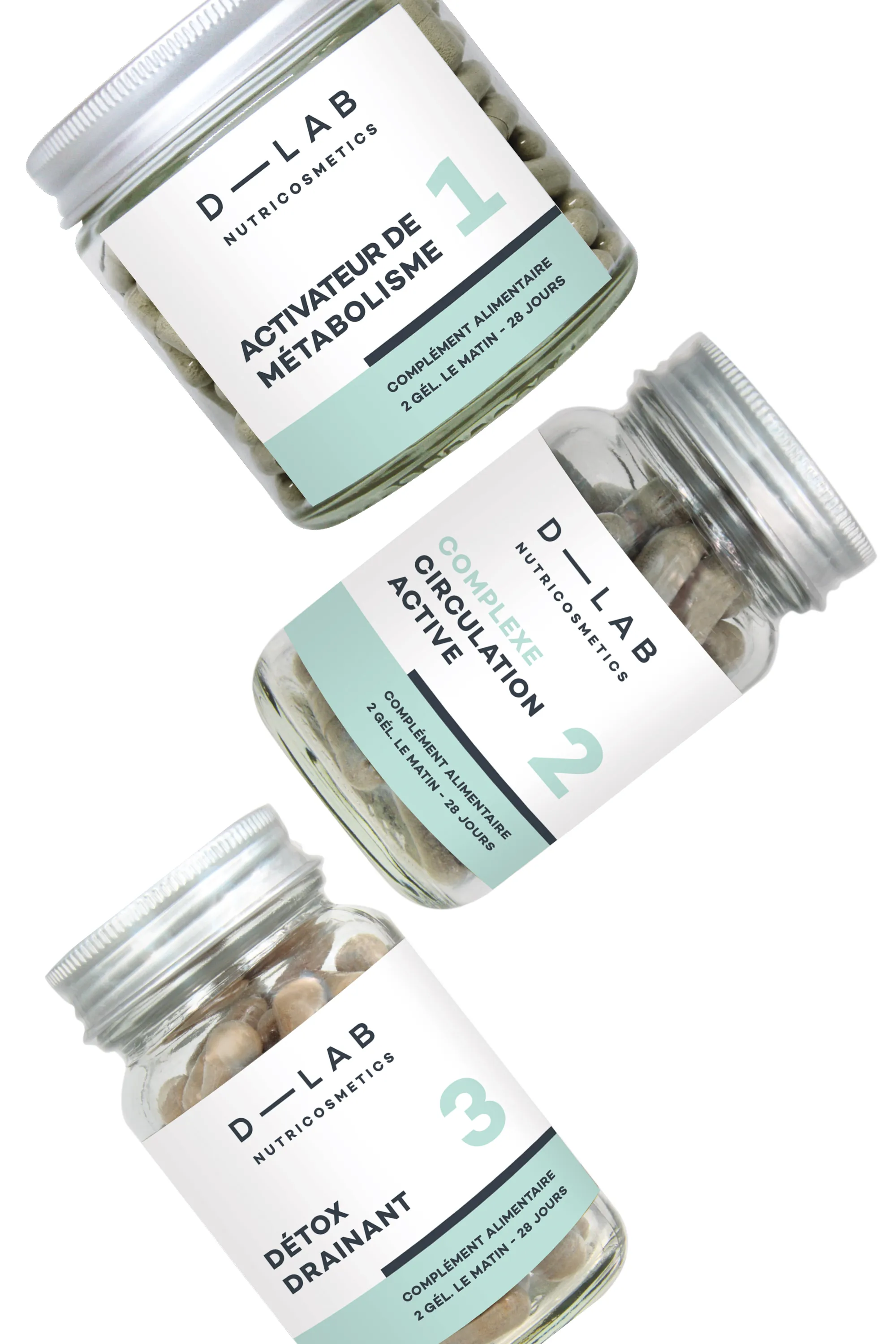D-LAB Nutricosmetics Compléments alimentaires Programme Action-Capitons-397 g