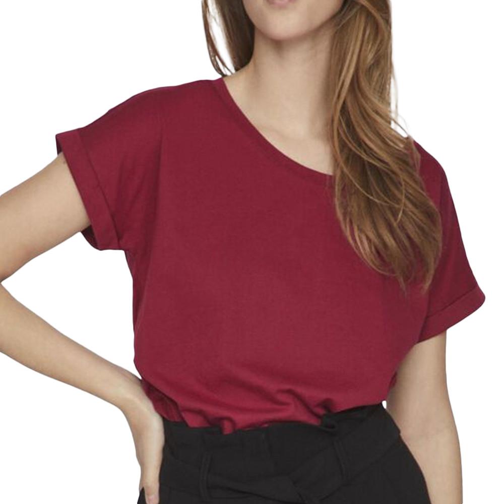 Vila T-shirt Rouge Femme Vila Dreamers